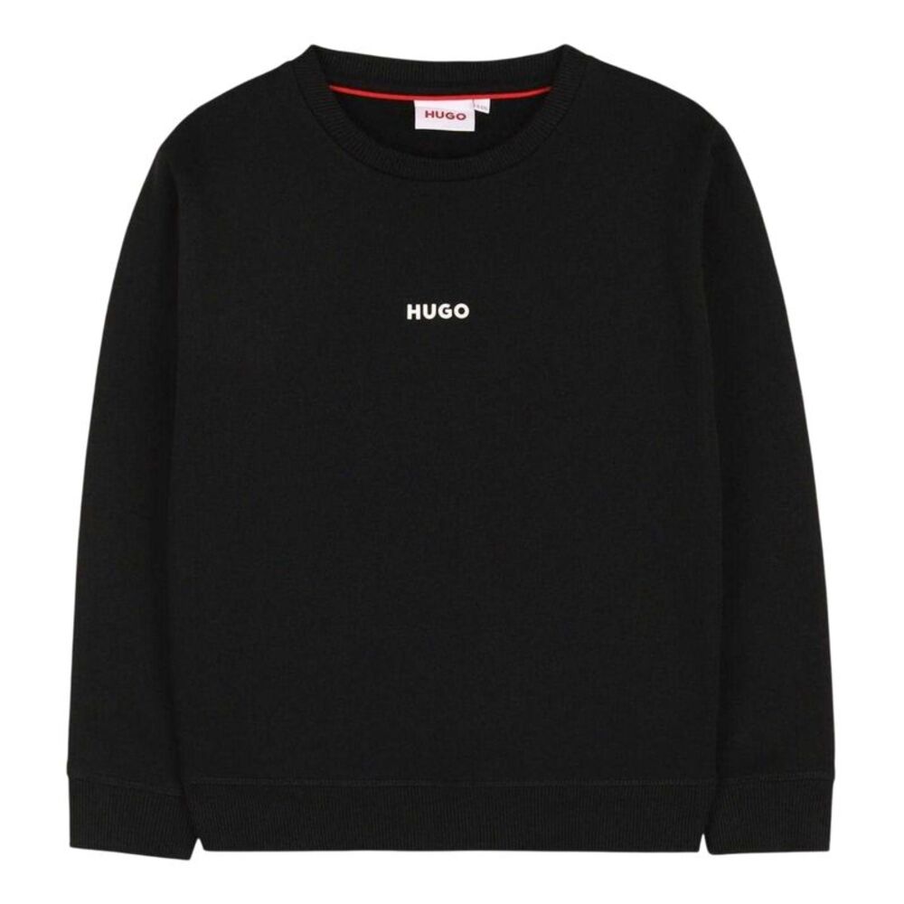 Hugo Boys Crew Neck Regular Sweatshirt / Black